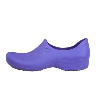 Zapato Zueco Antideslizante Cocina Clínico Lila