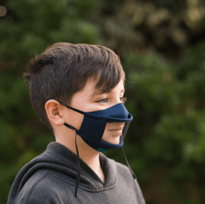 Mascarilla Inclusiva Certificada The Expression Mask Niños Azul Marino