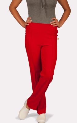 Uniforme Clínico Pantalón Mujer FLEX Elasticado Rojo