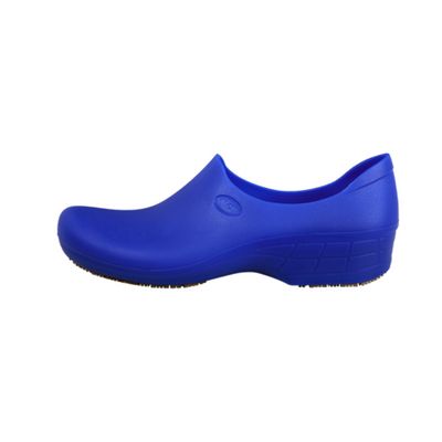 Zapato Zueco Antideslizante Cocina Clínico Azul Rey
