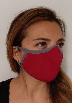 Mascarilla Antifluidos Mujer Rojo1