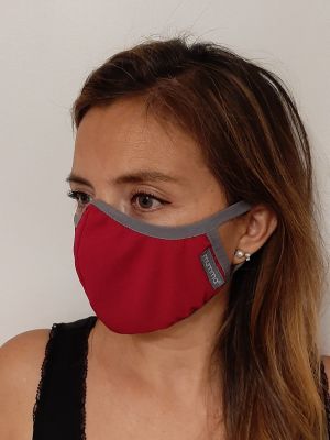 Mascarilla Antifluidos Mujer Rojo