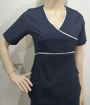 Top clínico Petunia Vis Liso Azul Marino1