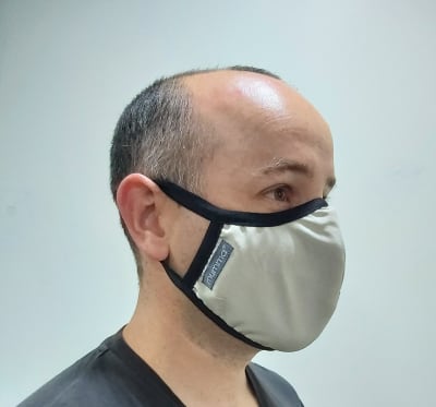 Mascarilla Antifluidos Hombre Beige