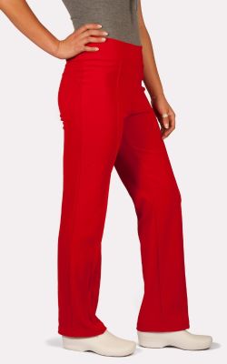 Uniforme Clínico Pantalón Mujer FLEX Elasticado Rojo3