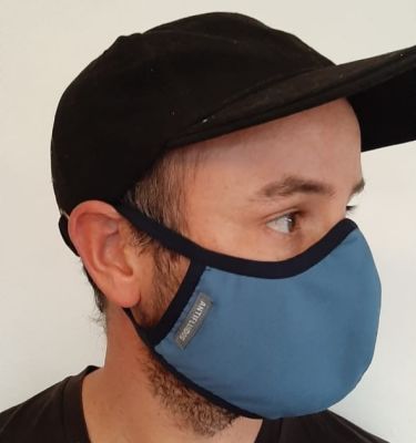 Mascarilla Antifluidos Hombre Azul Petroleo
