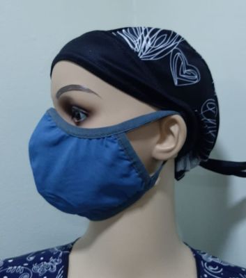 Mascarilla Antifluidos Mujer Azul Piedra