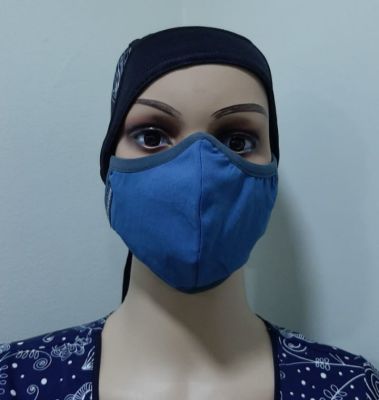 Mascarilla Antifluidos Mujer Azul Piedra