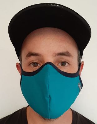 Mascarilla Antifluidos Hombre Verde Jade