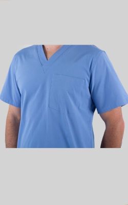 Top Hombre Alerce Red Birdy Jacinto Uniforme Clínico Hombre