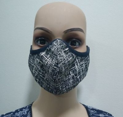 Mascarilla Antifluidos Mujer/Hombre Black and White