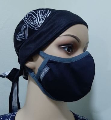 Mascarilla Antifluidos Mujer Negro
