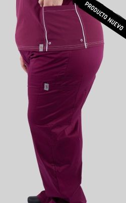 Pantalon Cargo Mujer Red Birdy Burdeo1