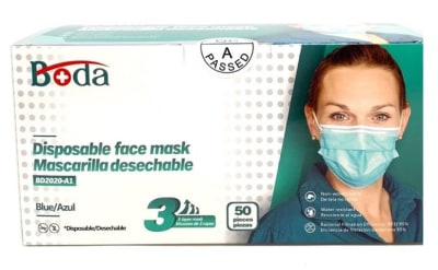 Mascarillas Desechables 3 pliegues Caja 50 unidades