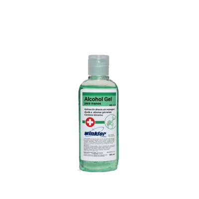 2 Mascarillas Antifluidos Mujer Azul Rey + 1 Alcohol gel 100 ml