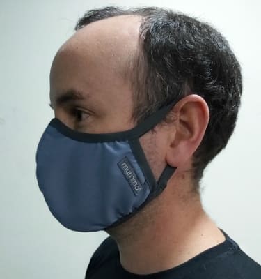 Mascarilla Antifluidos Hombre Azul Piedra 