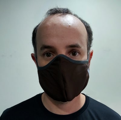 Mascarilla Antifluidos Hombre Cafe