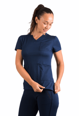 Uniforme Clínico Delantal Copper 1 Azul Navy