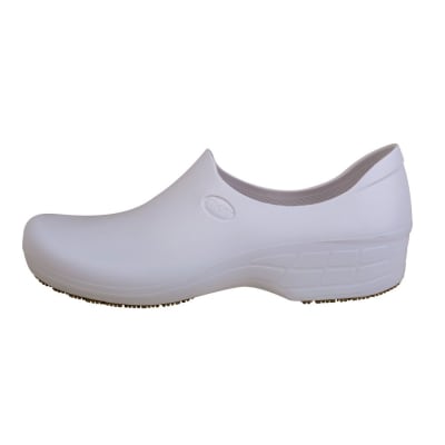 Zapato Zueco Antideslizante Cocina Clínico Blanco