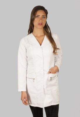 Delantal Largo Antifluido Mujer Broches