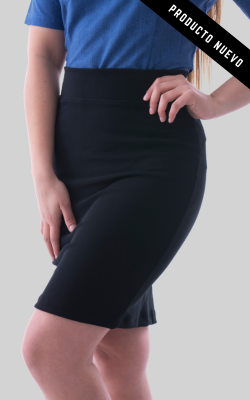 Falda Flex M.Ot Liso Az.Marino