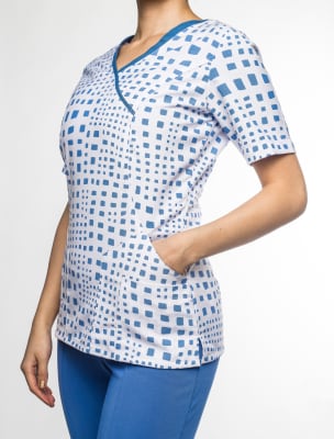 Gardenia Lin Rectángulos Celeste (PRODUCTO SIN DERECHO A CAMBIOS)