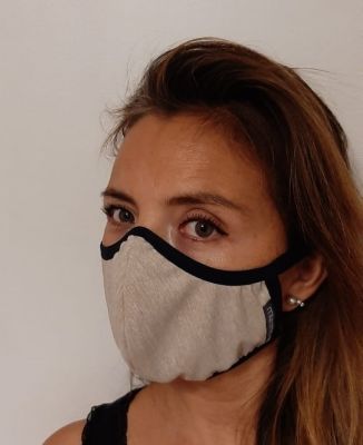 Mascarilla Antifluidos Mujer Beige 