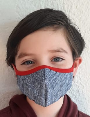 2 Mascarillas Antifluidos Niños Jeans