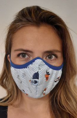 2 Mascarillas Antifluidos Mujer Perritos