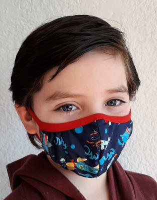 Mascarilla Antifluidos Niños Marinos 