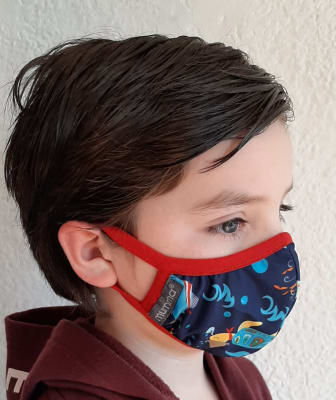 Mascarilla Antifluidos Niños Marinos 