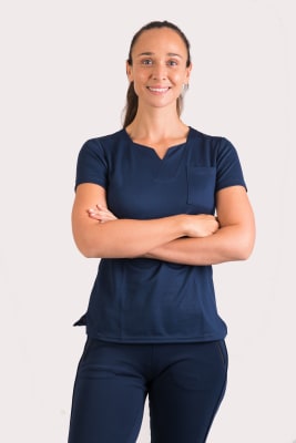 Uniforme Clínico Delantal Copper 3 Azul Navy