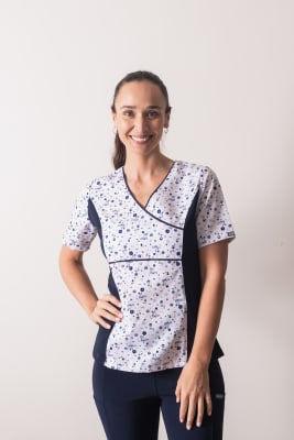 Petunia Spandex varios Florcita Azul Marino