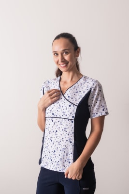 Petunia Spandex varios Florcita Azul Marino1