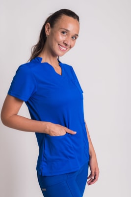 Uniforme Clínico Delantal Copper 1 Azul Rey Nanocobre