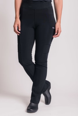 Uniforme Clínico Pantalón Mujer Elasticado Flex Pro Negro