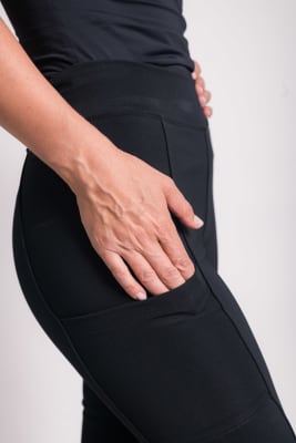 Uniforme Clínico Pantalón Mujer Elasticado Flex Pro Negro