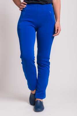 Uniforme Clínico Pantalón Mumma Joggers Spandex Azul Rey