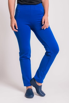 Uniforme Clínico Pantalón Mumma Joggers Spandex Azul Rey