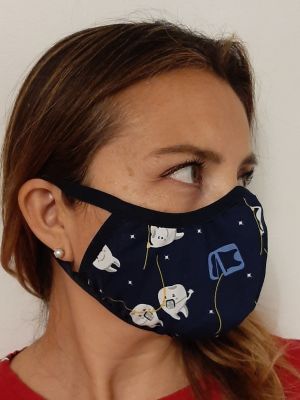 Mascarilla Antifluidos Mujer Muelas Colgantes A. Marino