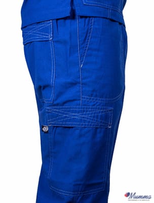 Pantalón Hombre Abeto Soft. Broches Azul Rey  