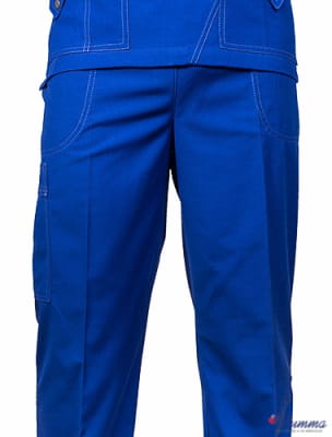 Pantalón Hombre Abeto Soft. Broches Azul Rey  