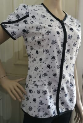 Uniforme Clinico Delantal Narciso Lin Azul Marino Ositos 1