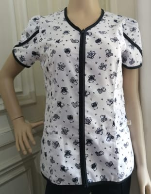 Uniforme Clinico Delantal Narciso Lin Azul Marino Ositos 1