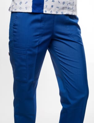 Pantalon Cargo Mujer Azul Rey1