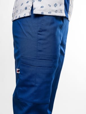 Pantalon Cargo Mujer Azul Rey