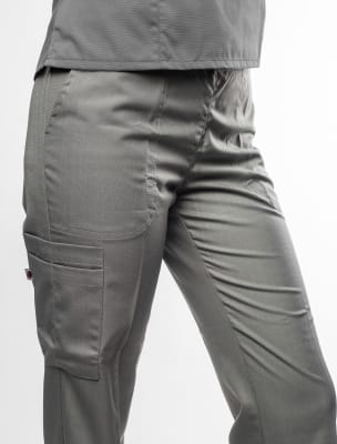 Pantalon Cargo Mujer Gris1