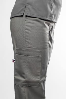Pantalon Cargo Mujer Gris