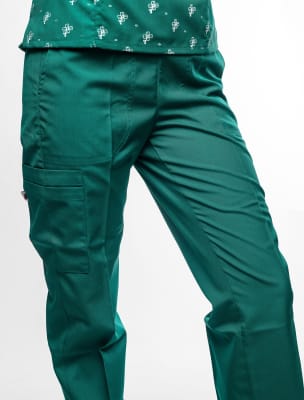 Pantalon Cargo Mujer Verde Hospital1