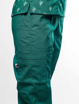 Pantalon Cargo Mujer Verde Hospital